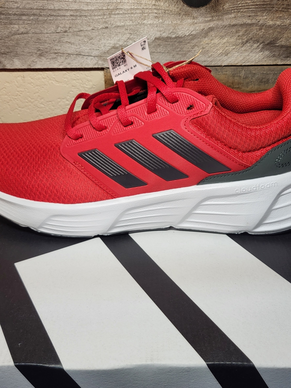 *NEW* Adidas Galaxy 6 Mens Running Sneakers Athletic Shoes Red Men's Size 12